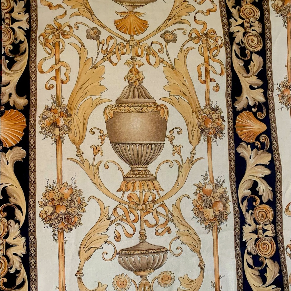 Vintage Kravet cotton fabric 1 1/4 yards